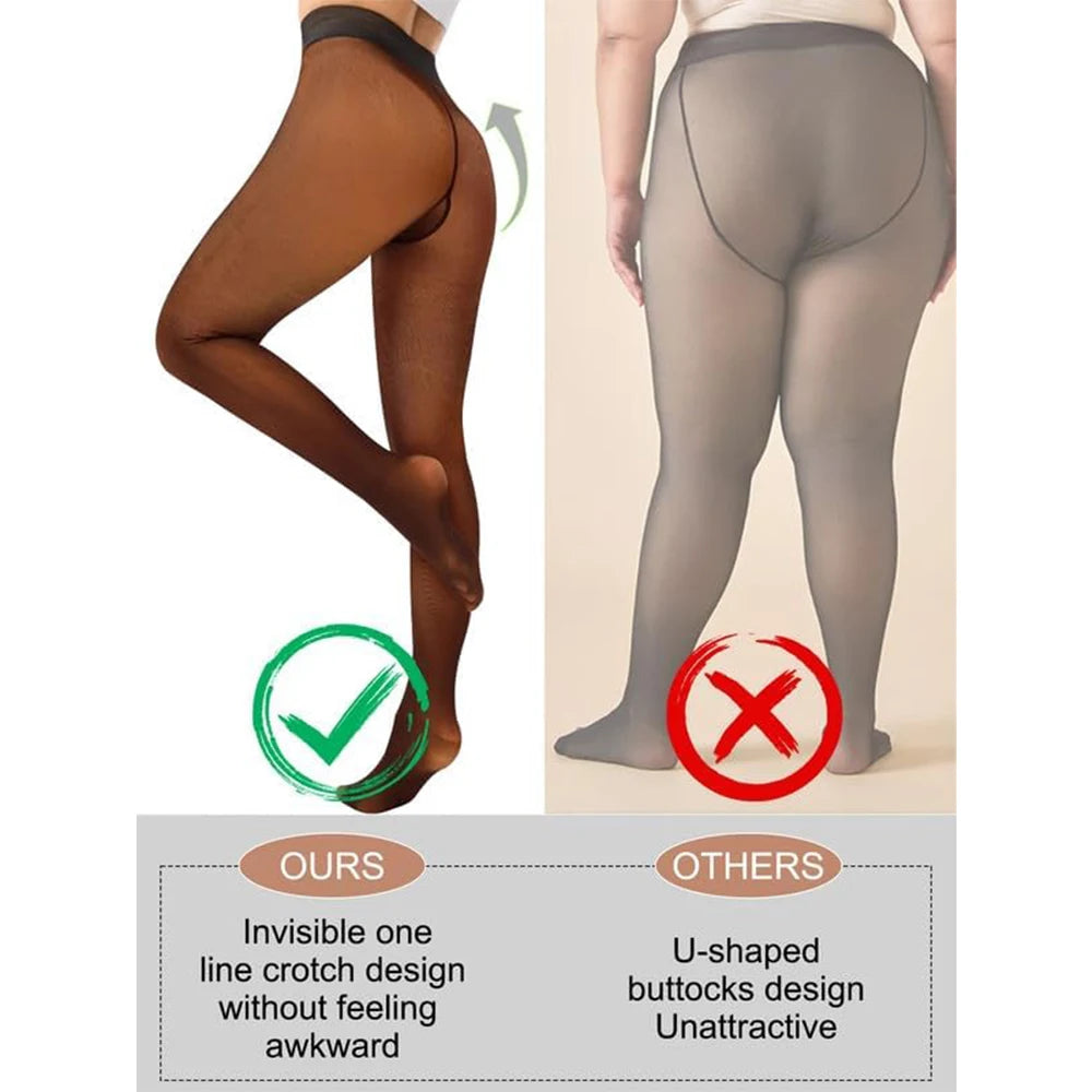 CurveLux Fleece Lined Tights